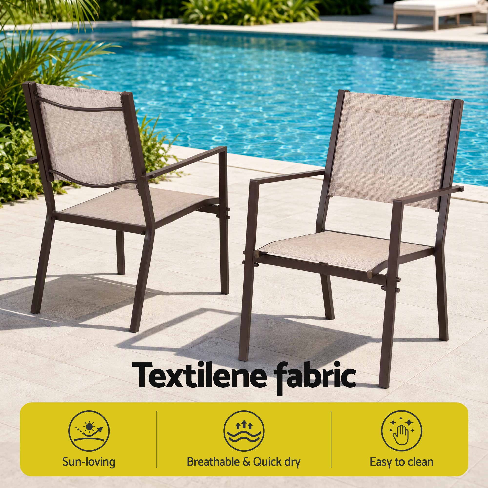 Gardeon six-seat outdoor dining set