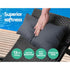 Gardeon Adjustable Black Wicker Sun Lounge with Headrest