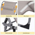 Gardeon 5-position folding sun lounger khaki - image 8