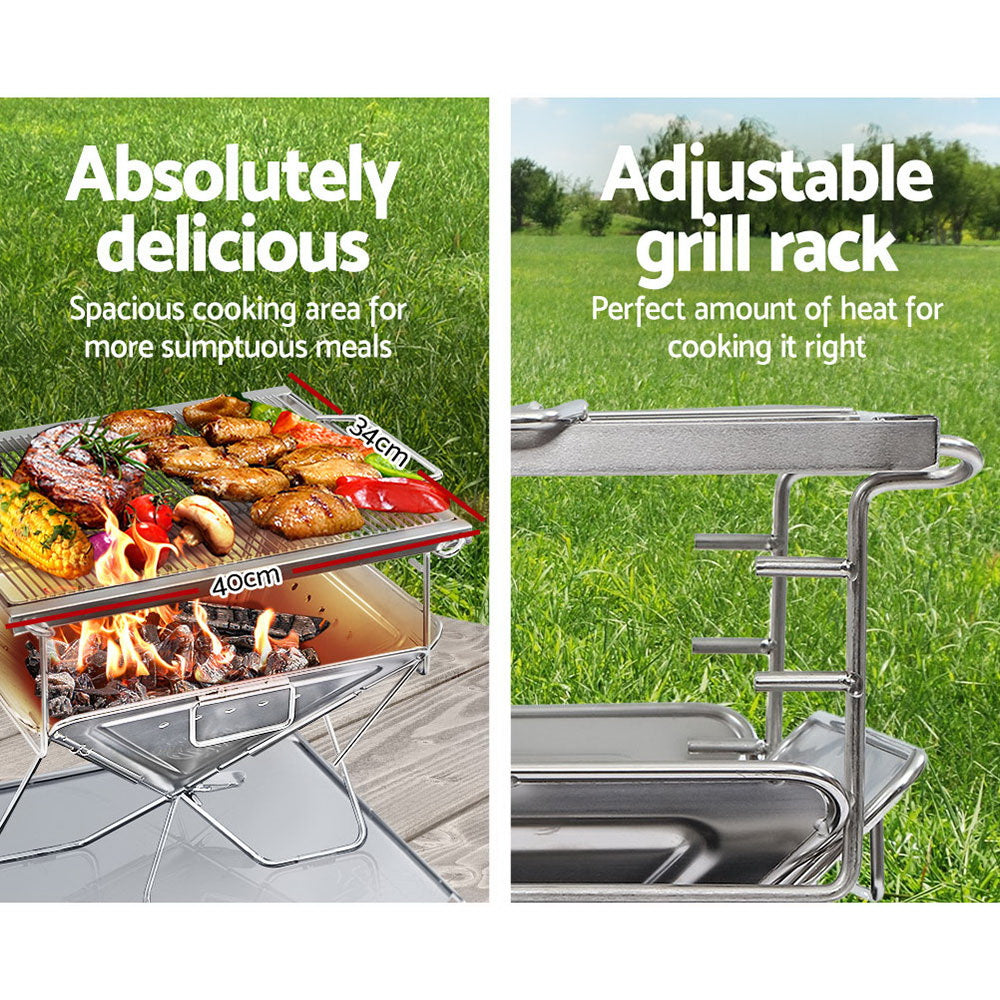 Grillz portable fire pit BBQ grill with carry bag - image 5