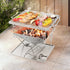 Grillz portable fire pit BBQ grill with carry bag