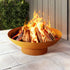 Grillz 80cm Rustic Iron Fire Pit Bowl