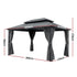 Instahut 3x4.25m Gazebo Hardtop Steel Roof Outdoor Pavilion
