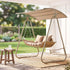 Gardeon 2-Seater Rattan Outdoor Swing Chair with Canopy – Beige