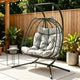 Gardeon Outdoor Swing Chair 2 Seater with Stand Cushion Rattan Patio Furniture
