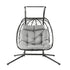 Gardeon Outdoor Swing Chair 2 Seater with Stand Cushion Rattan Patio Furniture