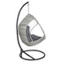 Gardeon Outdoor Egg Swing Chair Wicker Furniture Pod Stand Armrest Light Grey