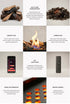Decoflame BEV LogicWood Fireplace - Smart Control & 20.5 to 80 Hour Long Burn Times