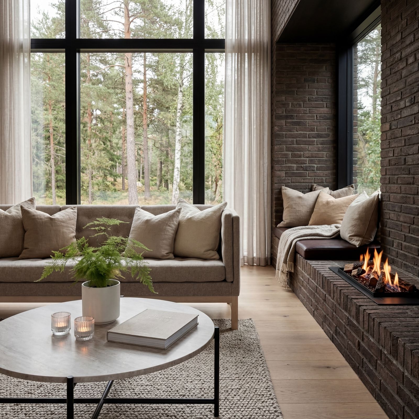 Decoflame BEV LogicWood Fireplace - Smart Control & 20.5 to 80 Hour Long Burn Times