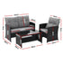 Gardeon 4-Piece Rattan Outdoor Sofa Set – Black & Grey – view 2
