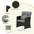 Gardeon 4-Piece Rattan Outdoor Sofa Set – Black & Grey – view 6
