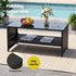 Gardeon 4-Piece Rattan Outdoor Sofa Set – Black & Grey – view 7