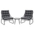 Gardeon 3-Piece Outdoor Bistro Set – Black & Grey – view 7