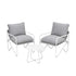 Gardeon round steel outdoor coffee table