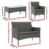 Gardeon 4-Piece Rattan Outdoor Sofa Set – Grey – view 2