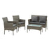 Gardeon 4-Piece Rattan Outdoor Sofa Set – Mixed Grey – view 3