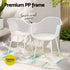 Gardeon 4PC Outdoor Dining Chairs PP Lounge Chair Patio Furniture Garden White