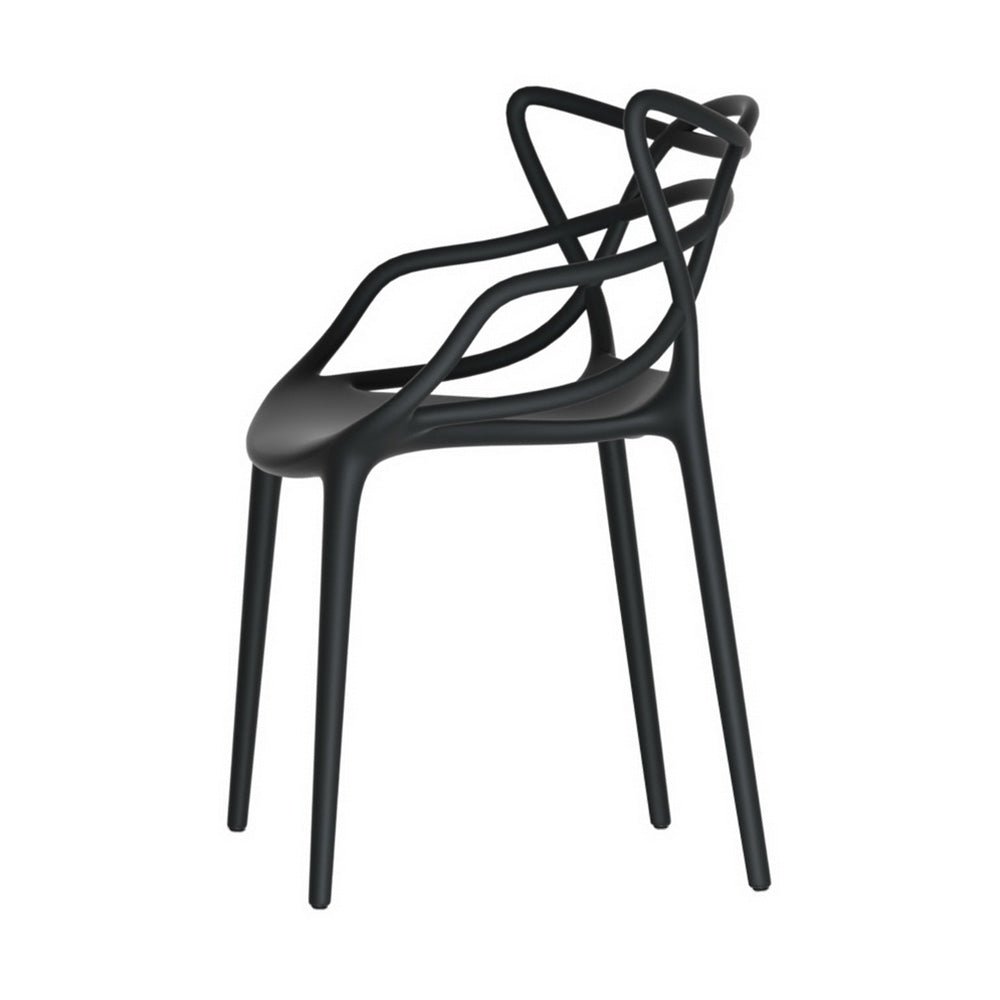 Gardeon 4PC Outdoor Dining Chairs PP Portable Stackable Chair Patio Furniture