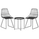 Gardeon 3PC Outdoor Bistro Set Patio Furniture Lounge Chairs Table Garden | Outdoorium