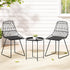 Gardeon 3PC Outdoor Bistro Set Patio Furniture Lounge Chairs Table Garden | Outdoorium