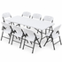 Gardeon 9-piece white folding outdoor dining set – product image 3