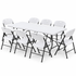 Gardeon 9-piece white folding outdoor dining set – product image 9