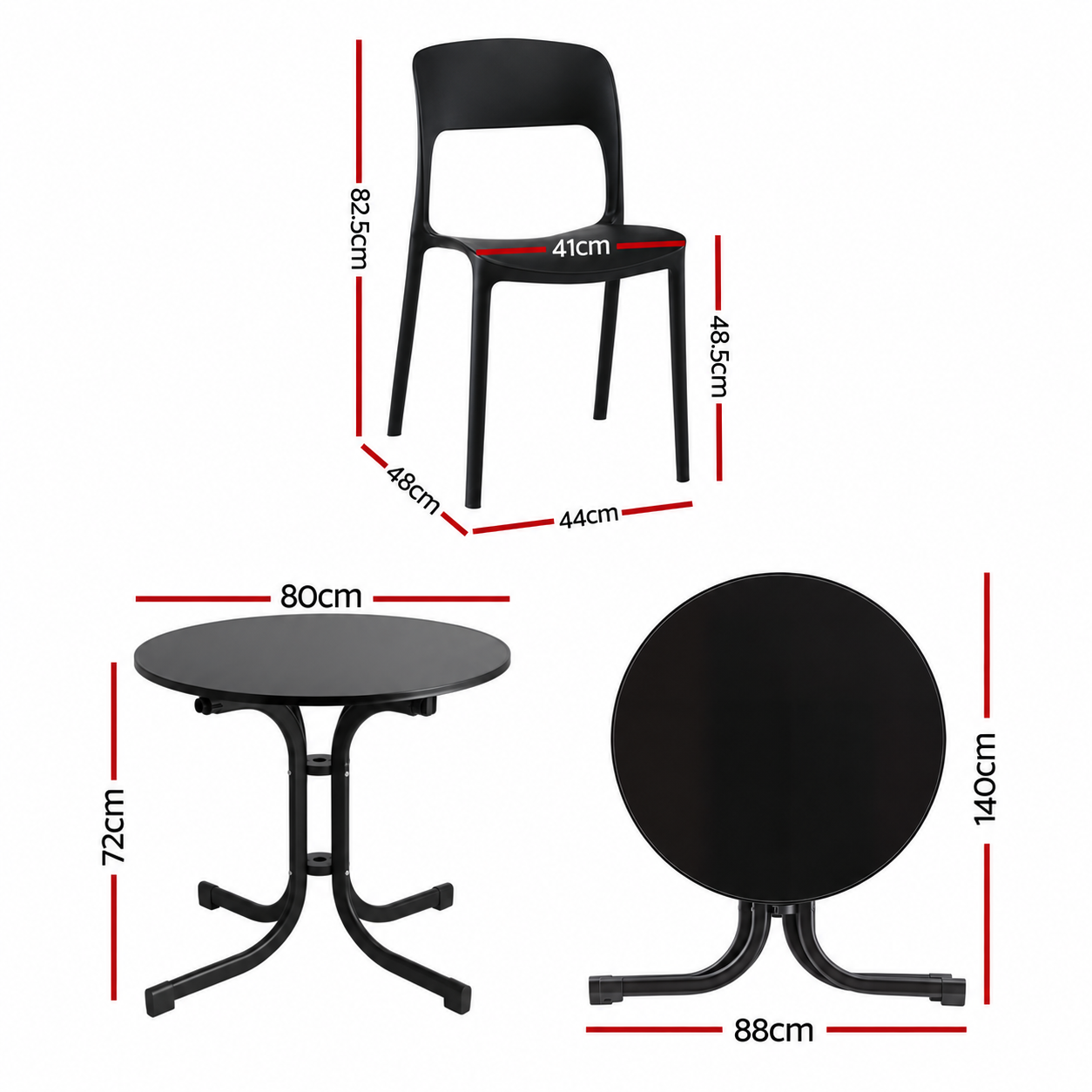 Gardeon 5-piece patio dining setting