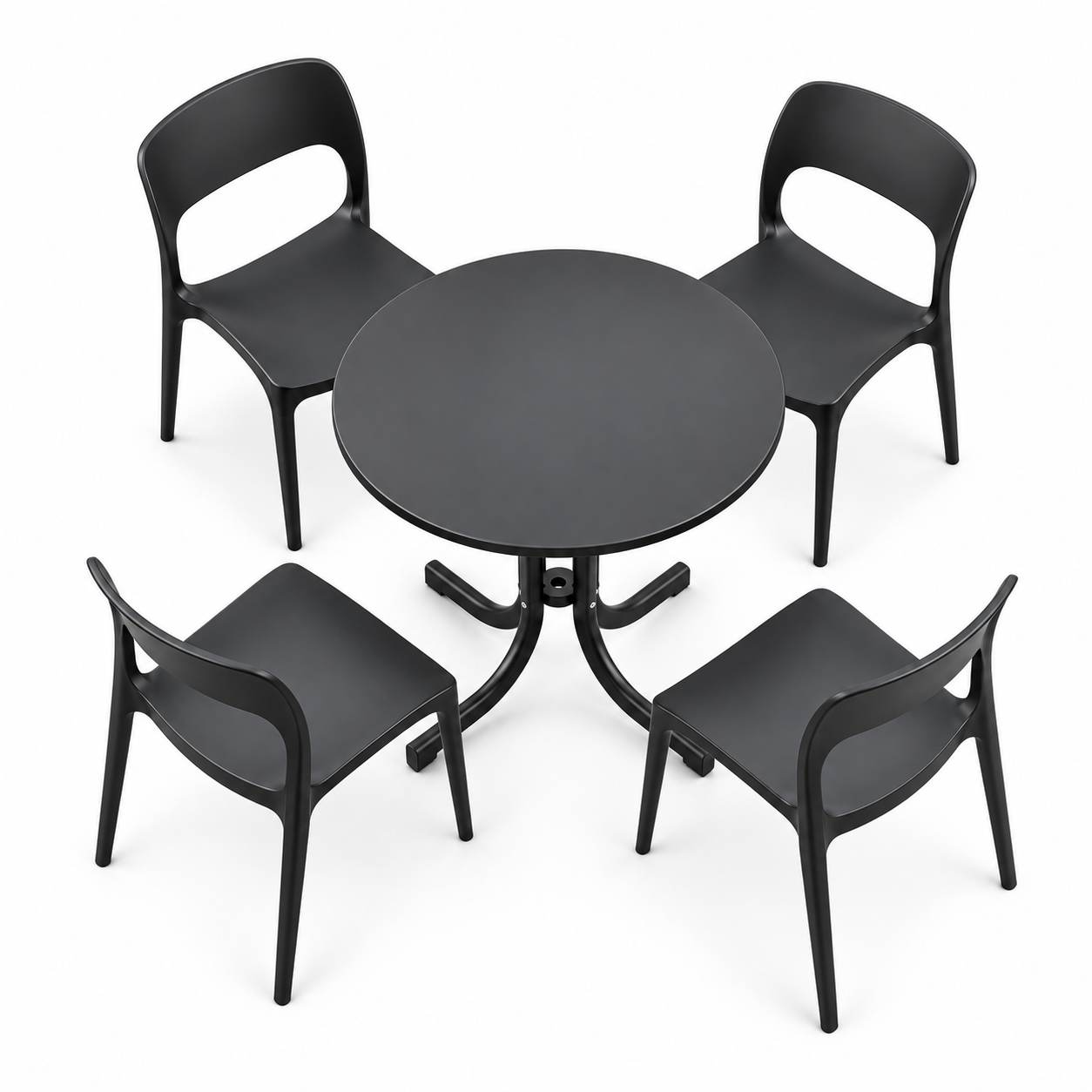 Gardeon round folding outdoor dining table
