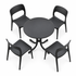 Gardeon round folding outdoor dining table