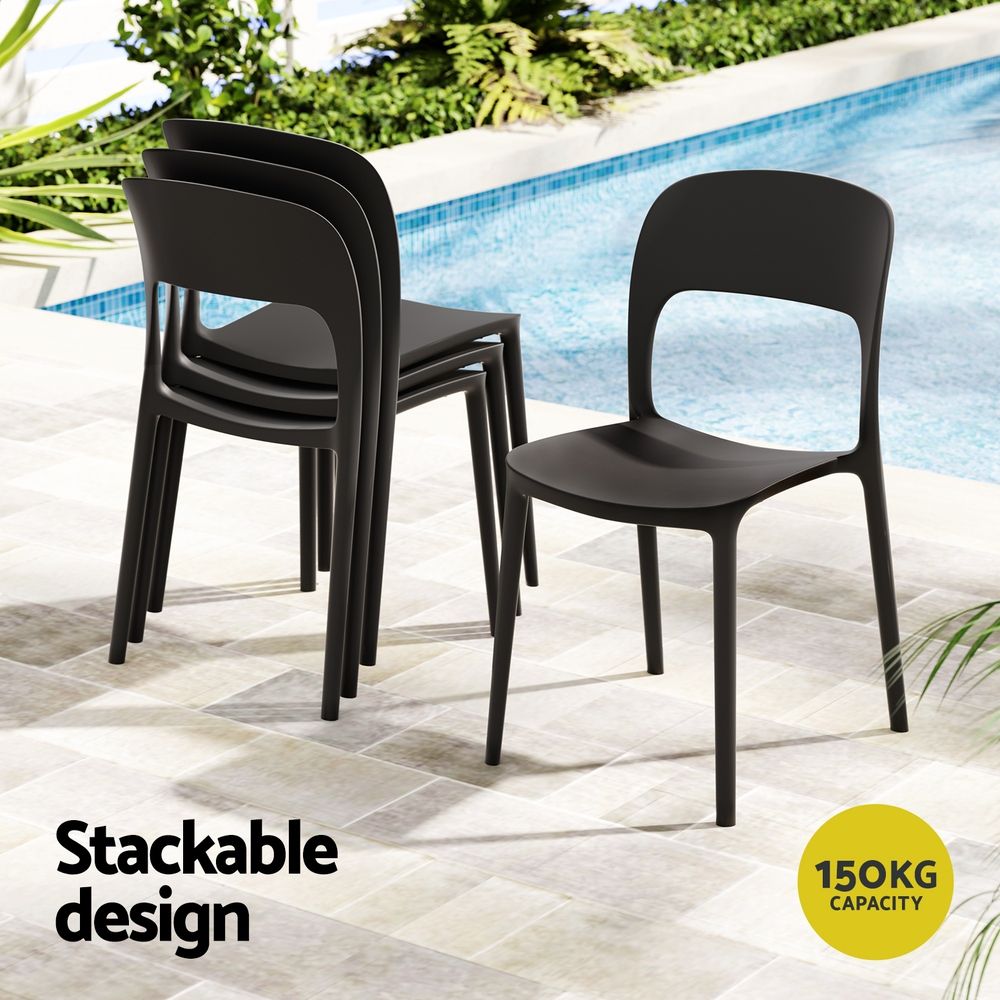 Gardeon compact outdoor dining set for four