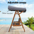 Swing Chair Wooden Garden Bench Canopy 2 Seater Outdoor Furniture