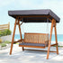 3 Seater Gardeon Outdoor Swing Wooden Chair Green