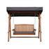 3 Seater Gardeon Outdoor Swing Wooden Chair Green