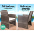 Side Profile of Gardeon Grey Patio Set