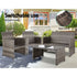 Tempered Glass Table Top - Grey Outdoor Set