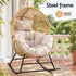 Gardeon natural egg chair outdoor setting