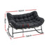 Gardeon two-seater wicker rocking chair
