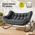 Gardeon outdoor rocking loveseat side view