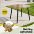 Gardeon 4-Piece Modular Outdoor Sofa Set with Cushions 5 Seater Rattan Furniture