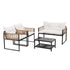 Gardeon 4 Seater Outdoor Sofa Set 4PCS Table Chair Set Garden Patio Furniture