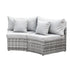 Gardeon 2 PCS Outdoor Sofa Set Rattan Modular Chair Garden Patio Furniture Grey