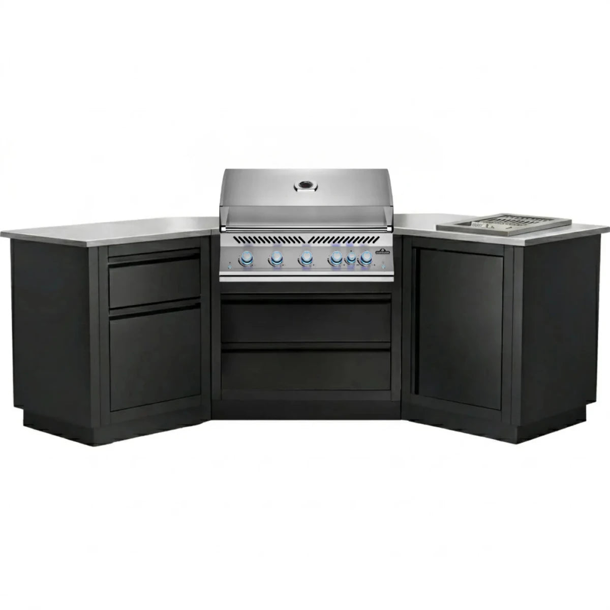 Napoleon Outdoor Kitchen – Built-in 700 Series BIG38 + Burner 45-Degree Corner