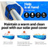 Aquabuddy Pool Cover 400 Micron 8x4.2m Swimming Pool Solar Blanket 5.5m Roller - Outdoorium