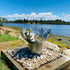 Flame Dancer Stainless Steel Fire Pit - Outdoorium