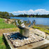 Flame Dancer Stainless Steel Fire Pit - Outdoorium