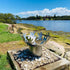 Flame Dancer Stainless Steel Fire Pit - Outdoorium