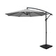 Instahut Umbrella Outdoor Umbrellas Cantilever Sun Stand UV Garden Base Grey 3M