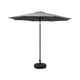 Instahut 2.7m Outdoor Umbrella w/Base Pole Stand Garden Sun Charcoal