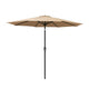 Instahut 2.7m Outdoor Umbrella Pole Stand Garden Sun Beige