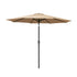 Instahut 2.7m Outdoor Umbrella Pole Stand Garden Sun Beige